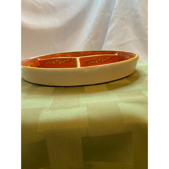 Japanese painted ceramic plate w/ wood box - Picture 6 of 16